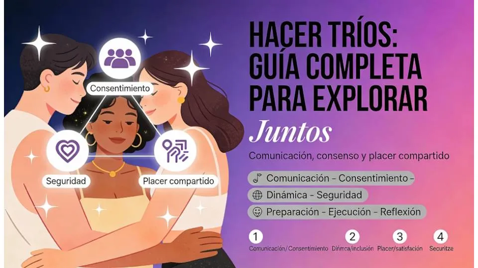 Tríos sexuales: acuerdos, límites y sexo seguro